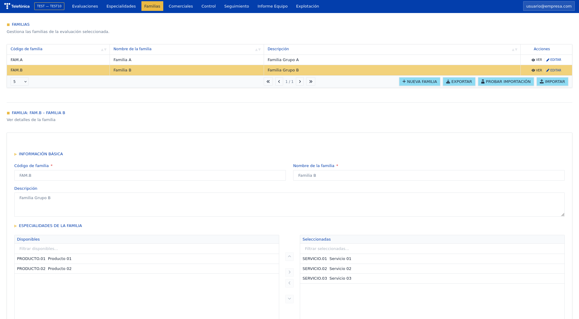 Internal Sales Portal